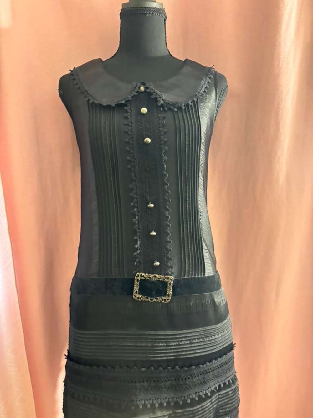 SOLD🍉Missguided Black Sleeveless Dress with Decorative Buttons